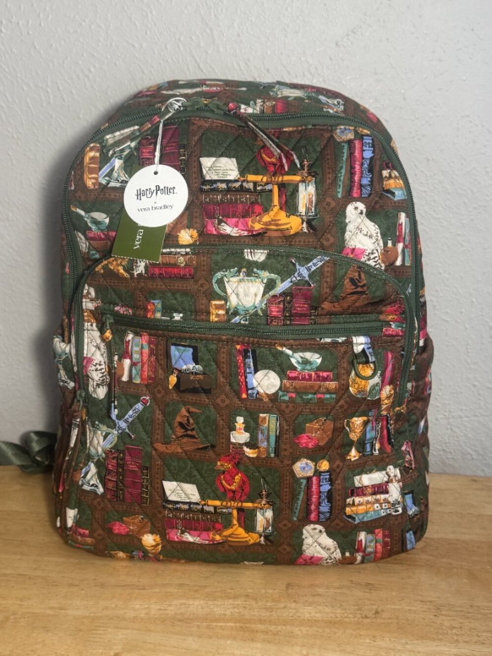 Vera Bradley X Harry Potter Bancroft Backpack in Hogwarts Library NWT
